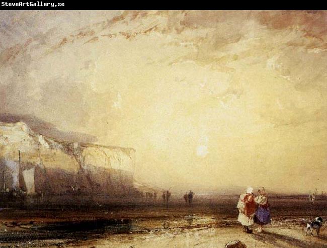 Richard Parkes Bonington Sunset in the Pays de Caux